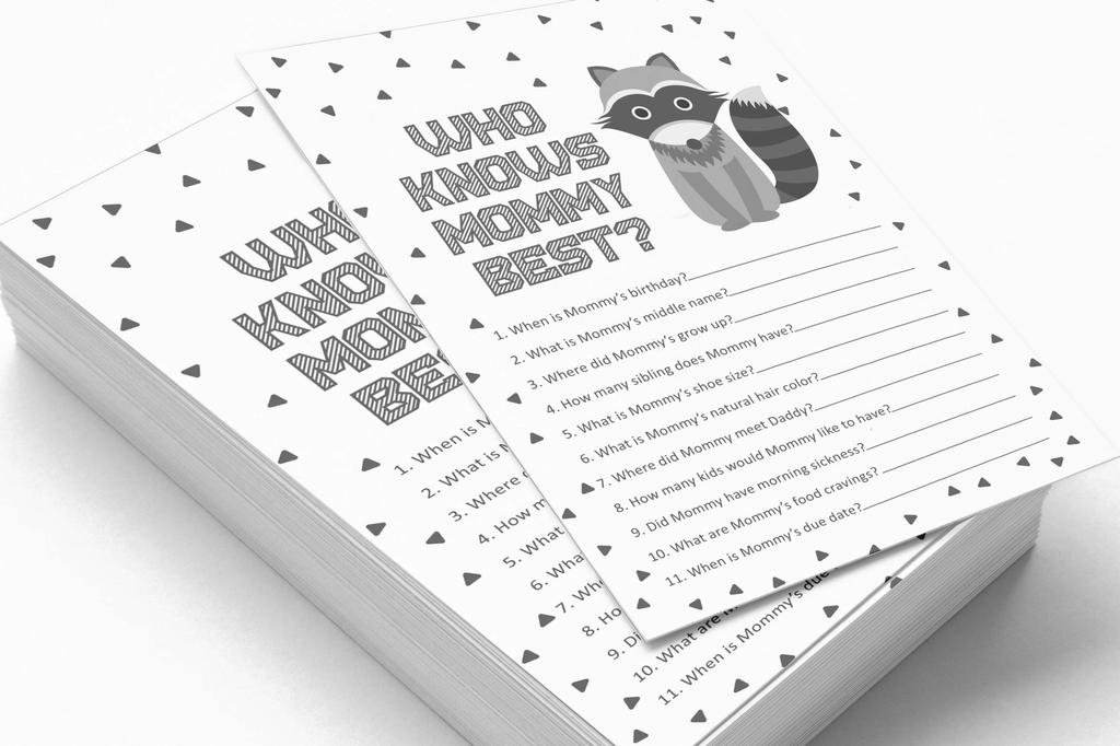 Inkdotpot Игровой набор «Животные джунглей» для вечеринки по случаю рождения ребенка из 50 игр «Азбука для малышей»