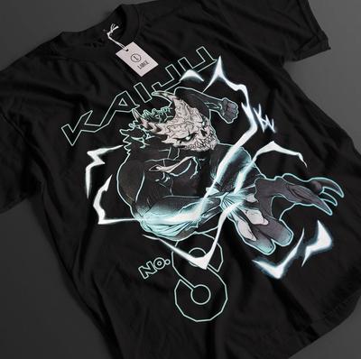 Футболка Kaiju N 8 Футболка Кафка Футболка Мины Асиро Топ Рено Кикору Аниме-футболка Исао