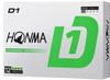 Дюжина мячей для гольфа Honma Golf D1 2024 года, модель BT2401, мячи для гольфа HONMA, 2 дюжины, 24 мяча [2 комплекта] (зеленый)