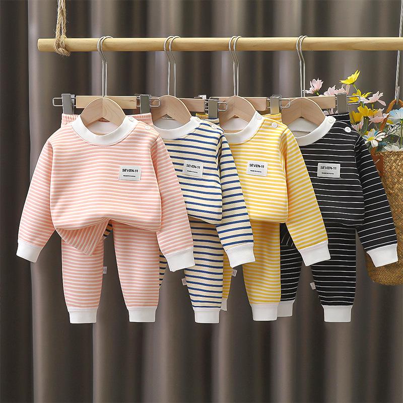 Kids' Fluffy Thermal Underwear Set - Milk Silk Base Layer for Boys & Girls, Autumn/Winter