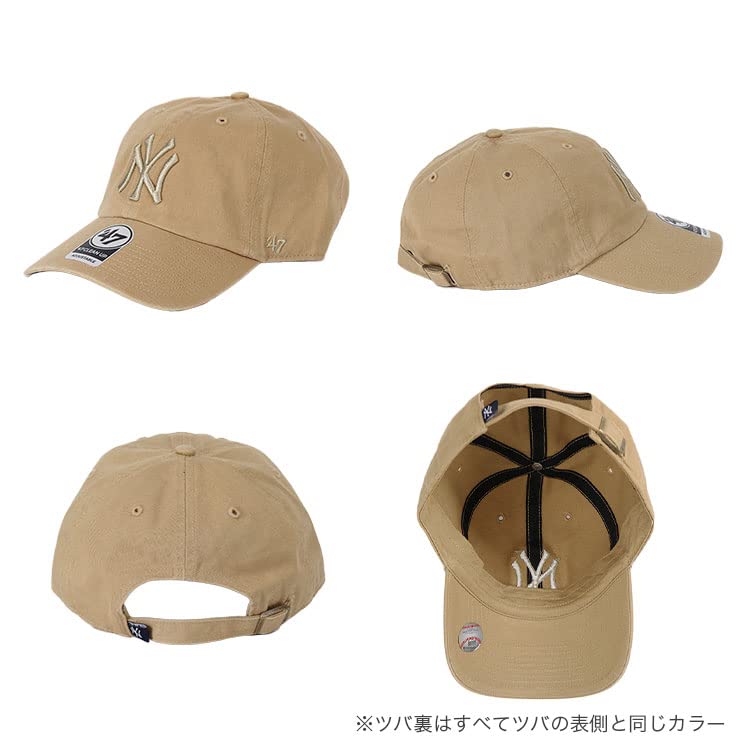 47 Кепка New York Yankees Clean Up, Мужская/Женская, Логотип NY, Низкопрофильная кепка, MLB, Черный/Белый