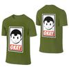 Okay Standard Shoulder Reversible Tshirtniche Design Commuting Essential Unisexs Tshirts