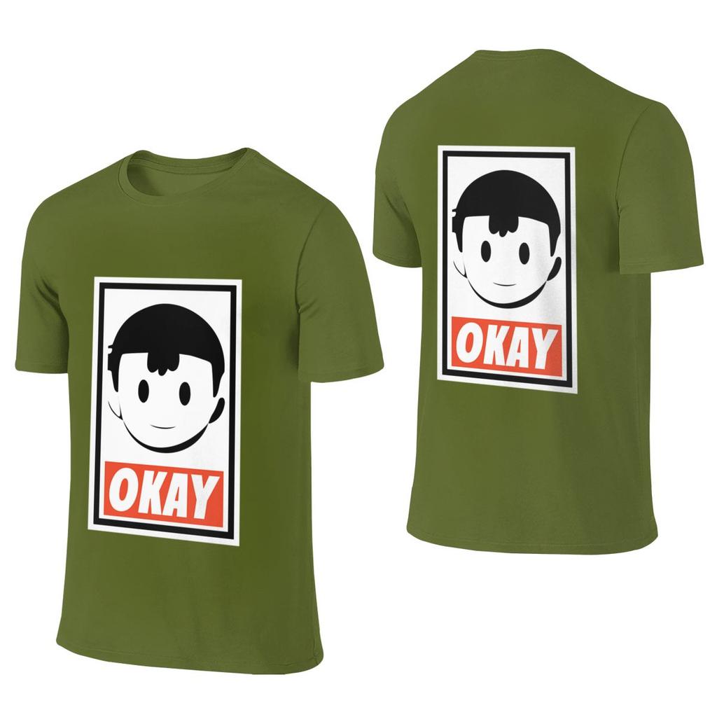 Okay Standard Shoulder Reversible Tshirtniche Design Commuting Essential Unisexs Tshirts