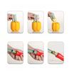 Pepper Corer Chili Seed Remover Jalapeno Peppers Cucumber Tomato Deseeder Twist Seed Bell Core Separator Cutter Kitchen Tool