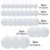 30pcs/lot 4''-12'' White Chinese Paper Lanterns Ball Hanging Round Lantern for Wedding Birthday Party Event Christmas Decoration
