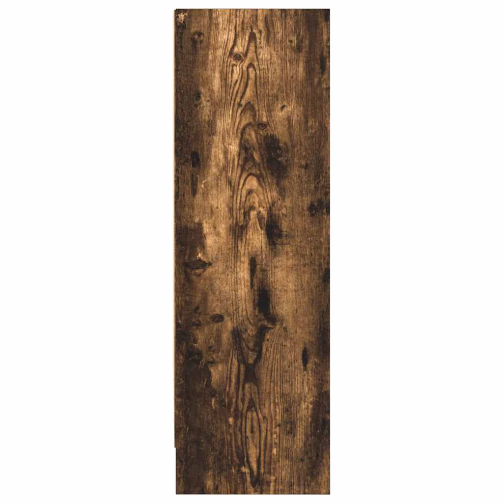 Vidaxl Regał, Przydymiony Dąb, 80X24X76 Cm, Materiał Drewnopochodny