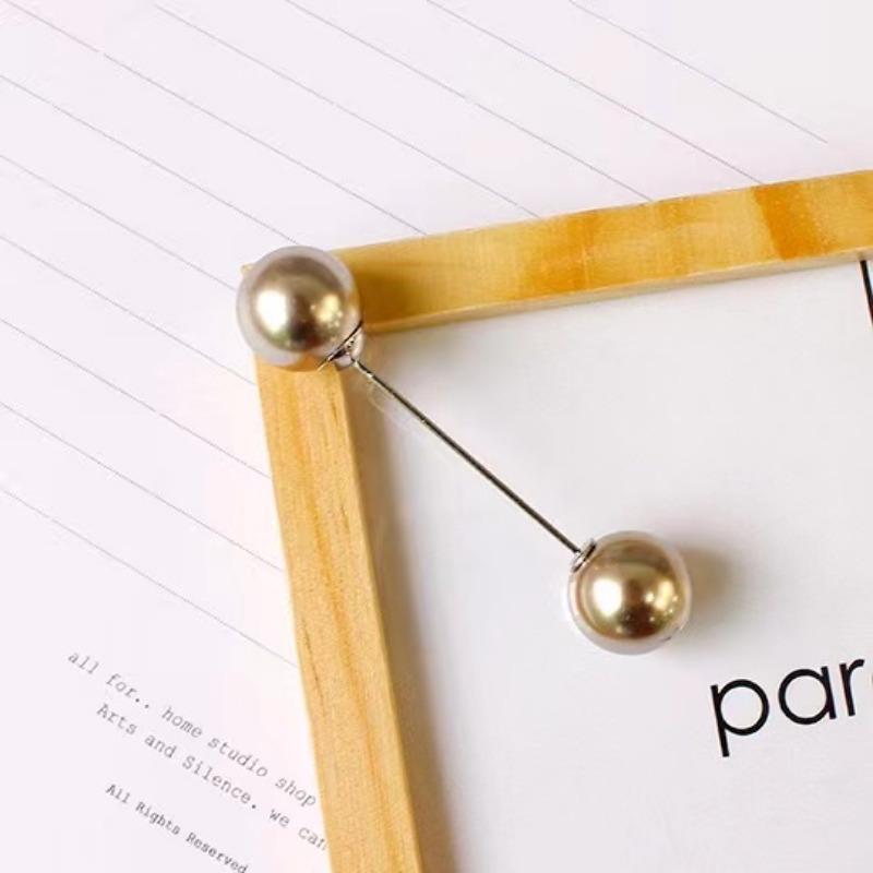 1 шт. Шарф шаль украшения булавки двойная жемчужина брошь DIY аксессуары