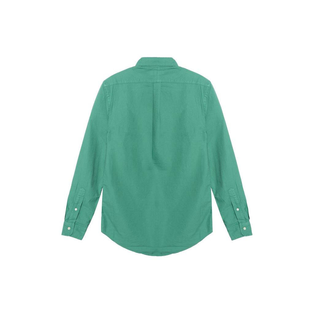 Polo Ralph Lauren Ss23 Logo Embroidered Button-Down Collar Long Sleeve Shirt Men Shirts Jade-Green 710873089-003