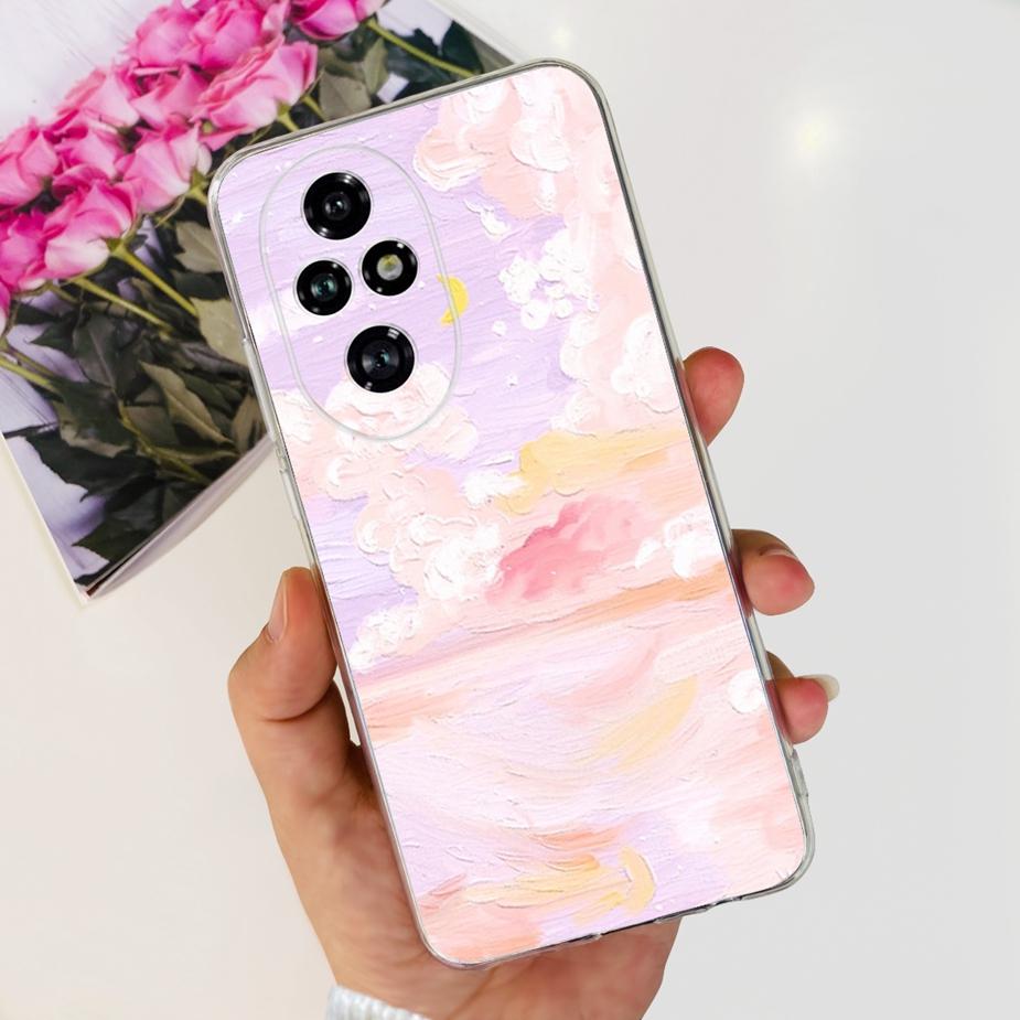For Honor 200 Pro Case ELP-AN00 Fashion Painted Cover Clear Silicone Soft TPU Phone Cases For Honor 200 Lite Honor200 Pro Bumper