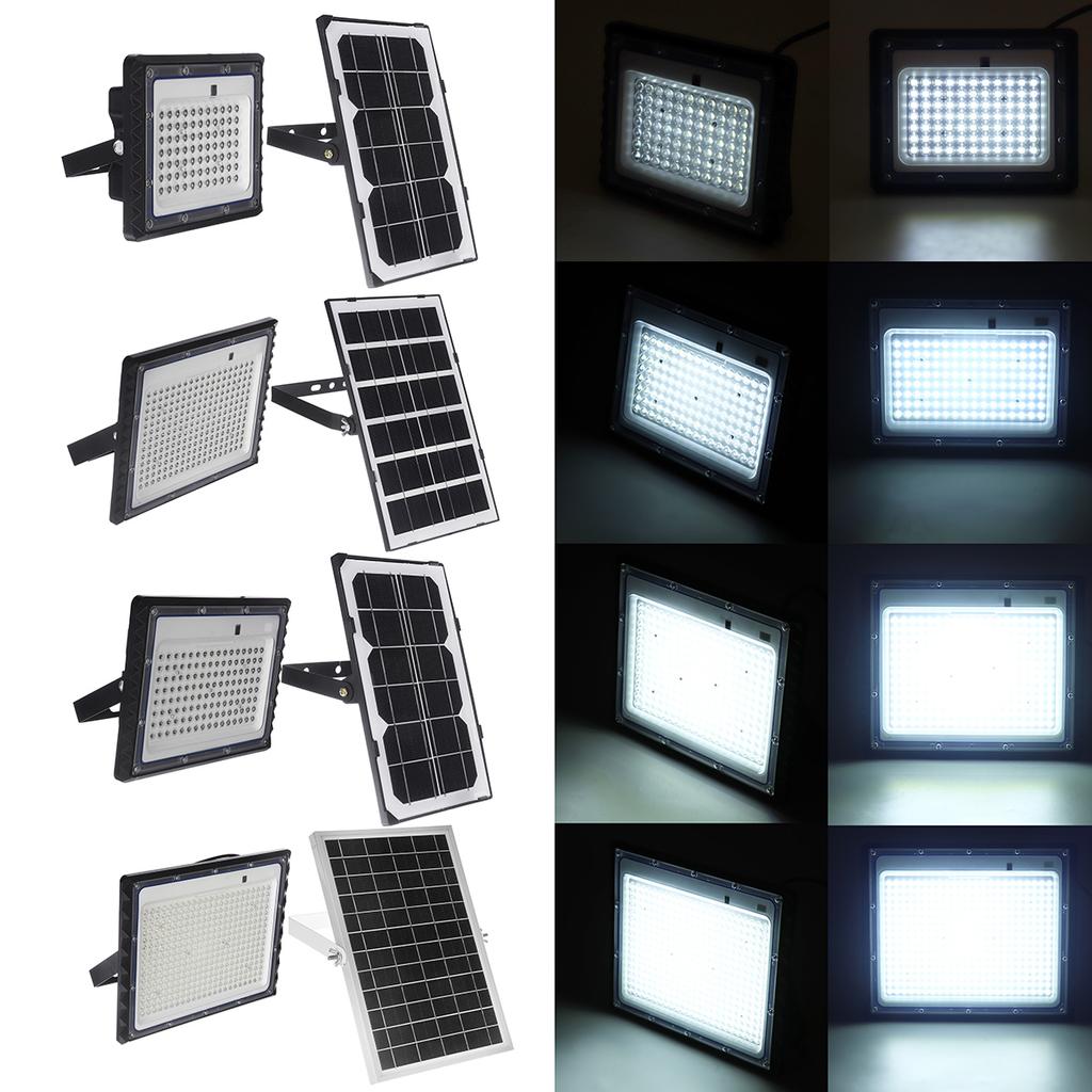 100 Вт 150 Вт 300 Вт 400 Вт объектив светодиодный солнечный прожектор уличный настенный уличный фонарь IP65 водонепроницаемый ландшафтное освещение с дистанционным управлением