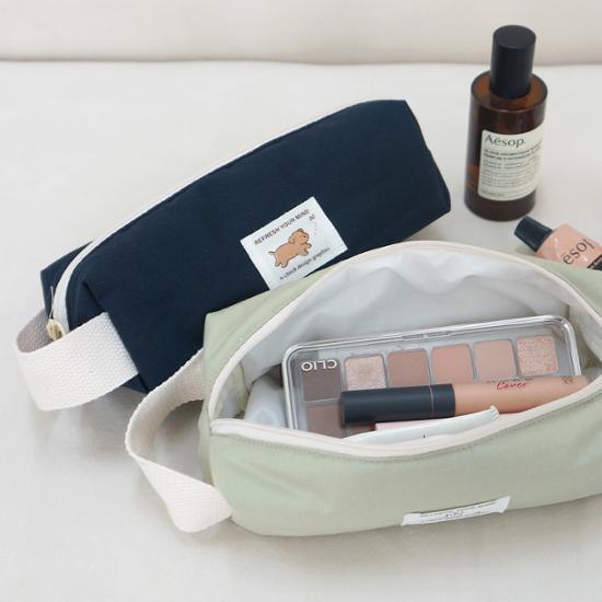 Мягкая сумка-карандаш Ocheck с квадратным ремешком, пенал для ручек, популярная фраза в Корее.