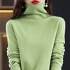 Женский свитер с высоким воротником, кашемир Цинхэ, 30% кашемир, 70% шерсть, зимний вязаный пуловер, осенний свитер, кашемировый свитер