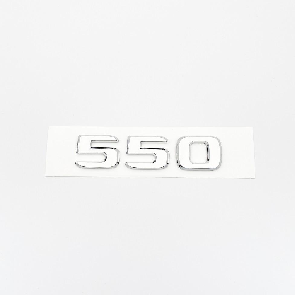 550G 4X4 850 550 D35 B40 D6S B63 3D Letters Chrome Silver Emblem Sticker For W464 Series Car Fender Trunk Rear Badge Sticker