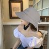 Женская шляпа от солнца с бантом, защита от УФ-лучей, шляпа-ведро с широкими полями и отверстием для хвостика, летняя пляжная шляпа для велоспорта на открытом воздухе, рыбалки, альпинизма