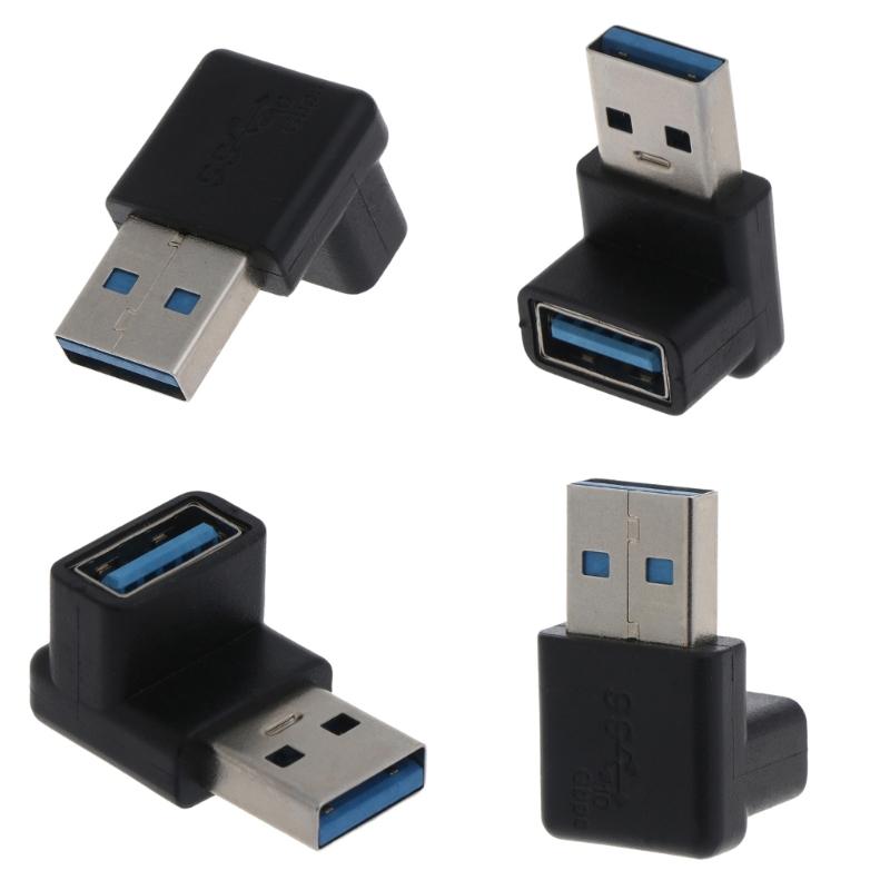 Новый 90-градусный адаптер-разъем USB 3.0 A папа-мама под прямым углом USB-штекер для ноутбука/ПК