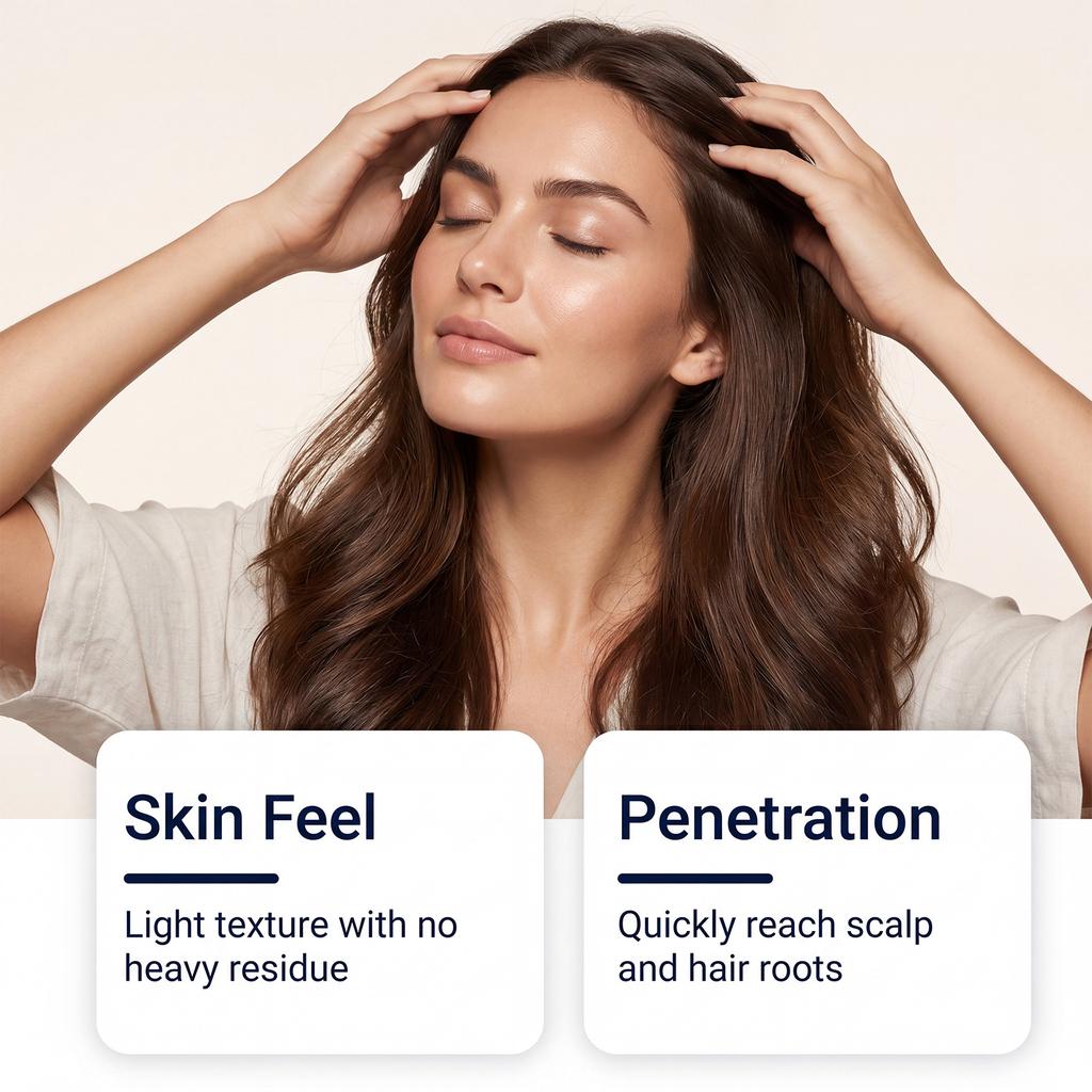 GleamXi Scalp Moisturizing Oil Daily Hydration Gentle Care Lightweight Texture Easy Application Voluminous Hair 100ml
