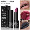 7Colors Glitter Lipstick Waterproof Long Lasting Diamond Pearlescent Metallic Lipstick Black Lipgloss Women Lips Makeup Cosmetic