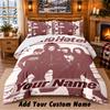 Tokio Hotel Custom Name 3Pcs Bedding Set 1 Bed Sheet 2 Pillowcases Bedroom Home Decor