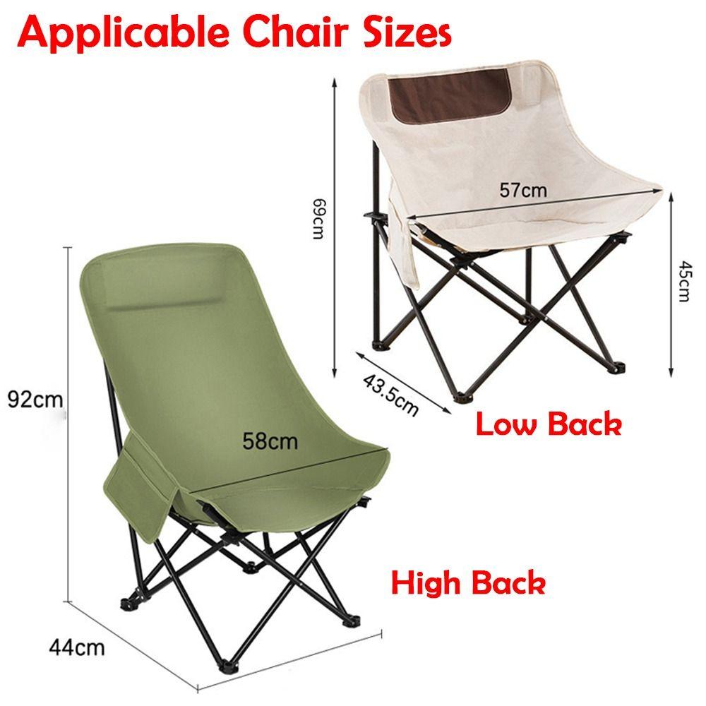 Portable Breathable Camping Chair Cover Thickened Oxford Cloth Seat Cover Anti-slip Beach Chair Pad for Outdoor Fishing Backyard