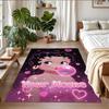 Crystal Velvet Rug Custom Name Text, Soft Non Slip Floor Mat Home DecorBetty Boop