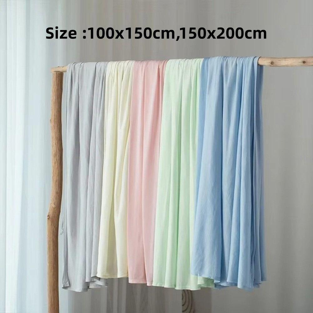 Ice Silk Material Cooling Blanket Skin-friendly Fabric Breathable Quilt  Home Office