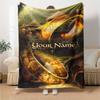Lord Rings Customize Text Blanket Multi-purpose Personalized Blanket Warmthful Decor Suitable for Office Office Chair Seaside Livingroom