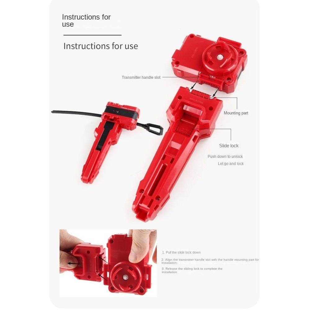 Spinning Tops Transmitter Handle Alloy Fighting Gyro New Combat Gyroscope  Children