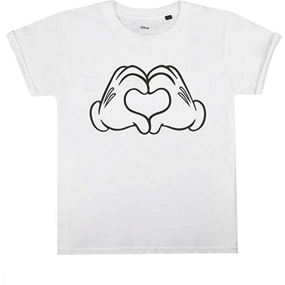 Disney Girls Love Hands Mickey Mouse T-Shirt