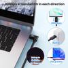 Быстрый кабель USB5 Type C, скорость передачи данных 80 Гбит/с, двойной видеовыход 8K, тройной видеовыход 16K@144 Гц, зарядка 240 Вт для устройств USB-C