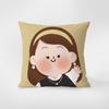 Наволочка с мультяшным персонажем для семьи, украшение интерьера, офис, гостиная, дом, наволочка