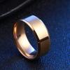 8 мм из нержавеющей стали, простое черное, серебряное, золотое цветное глянцевое кольцо для пар для женщин и мужчин, ювелирные изделия для свадебной вечеринки