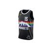 NBA City Edition Fan Version 19-20 Season Nuggets Йокич Нет. Мужские баскетбольные майки 15, черные AV4634-010