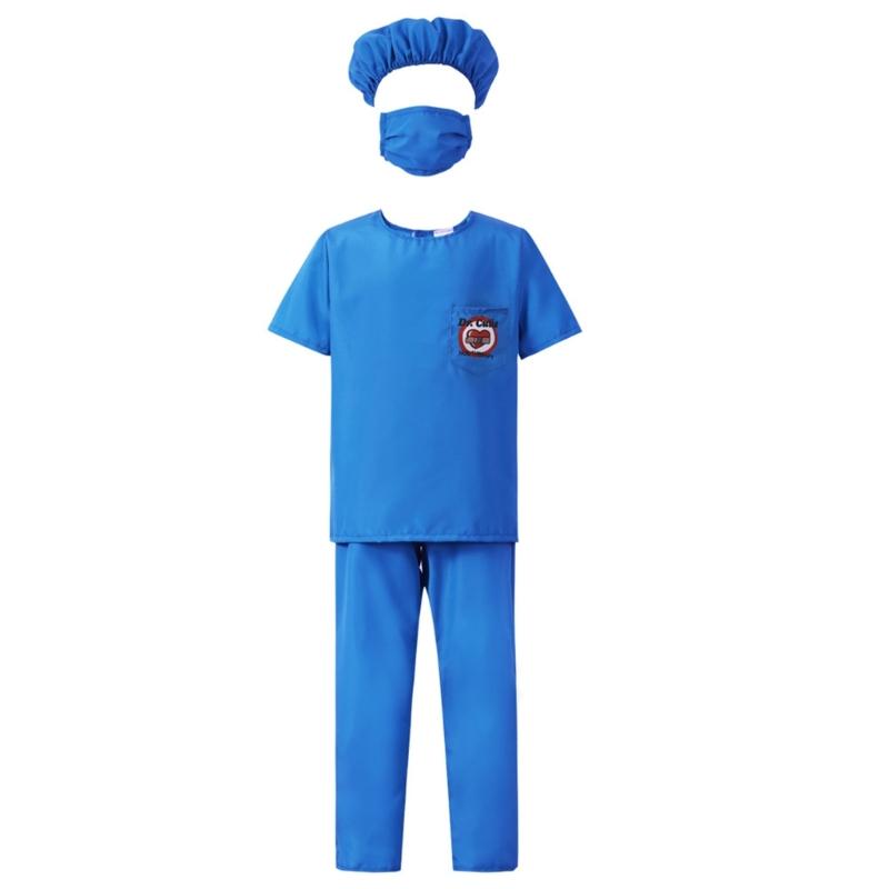 Doctor Role Play Dress Up Kit Doctor Pretend Play Costume with Stethoscope Doctor Coat Kit Halloween Doctor Costumes
