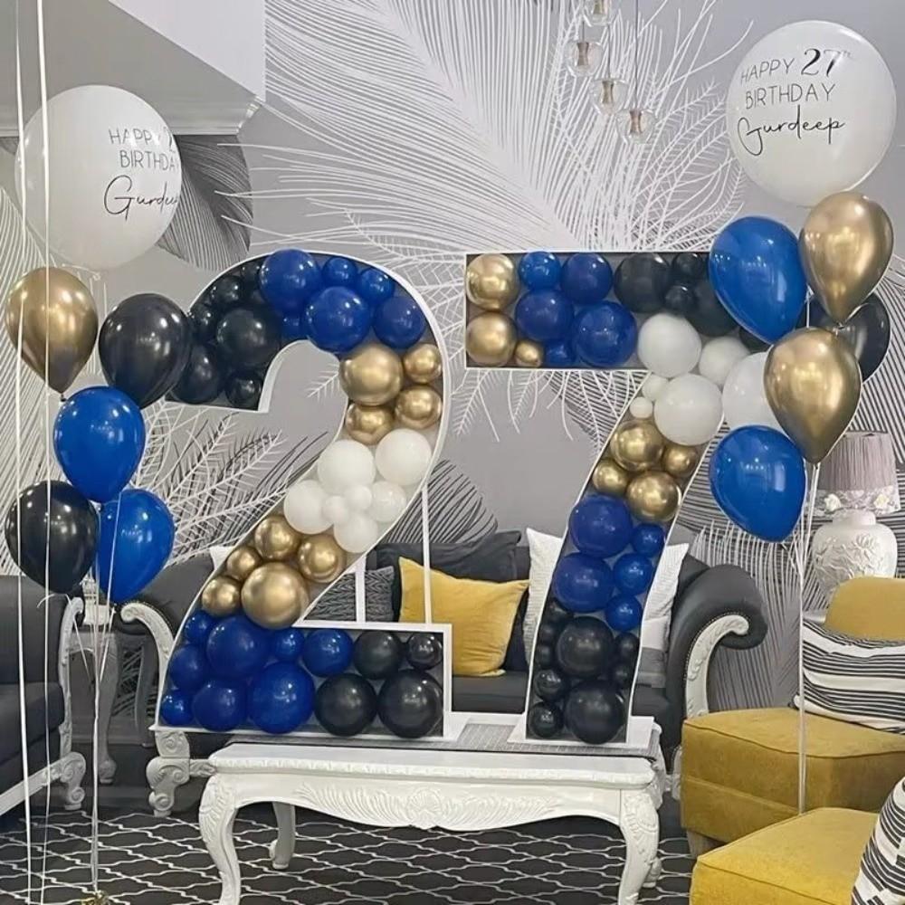 Numbers 0-9 3D Balloon Frame Three-dimensional Digital Marquee Balloon Frame  Graduation Party