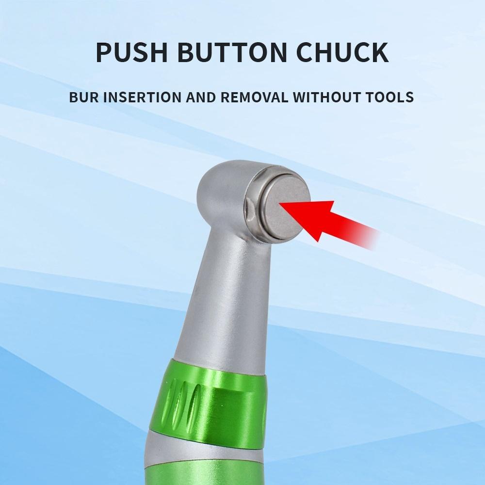 2/4 отверстия Турбинный наконечник Зеленый Низкоскоростной наконечник Комплект Воздушная турбина Прямой Контрангль Воздушный мотор Внутренний водяной спрей