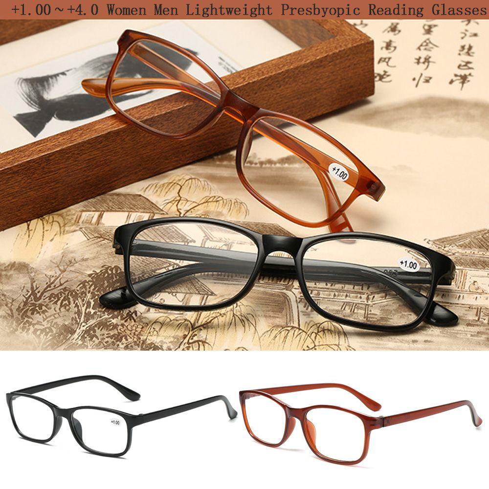 +1.00~+4.0 Diopter Lightweight Presbyopia Eyewear Eyeglasses Vision Care Reading Glasses