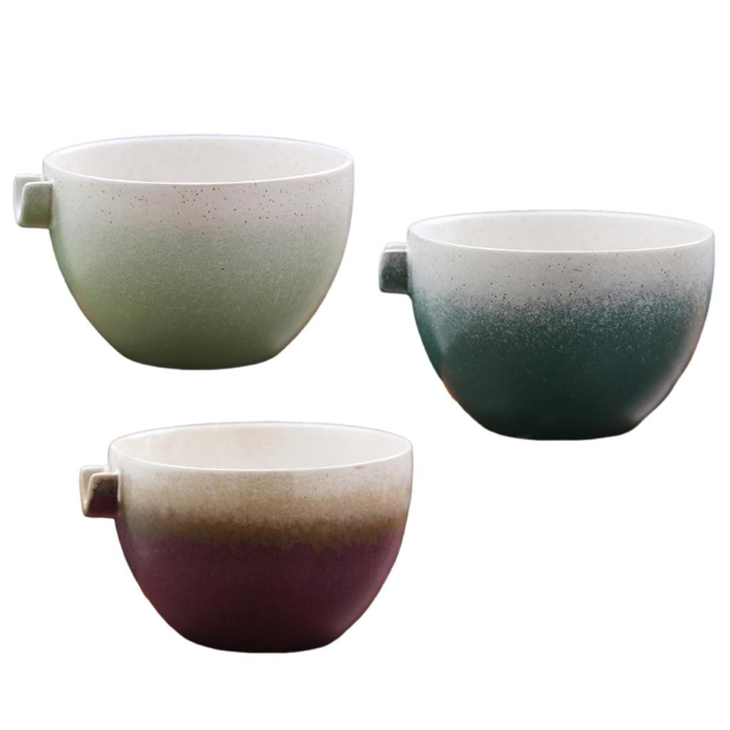 Ceramic Matcha Tea Bowl Handmade 350ml for Tea Lovers Family Whisking Matcha