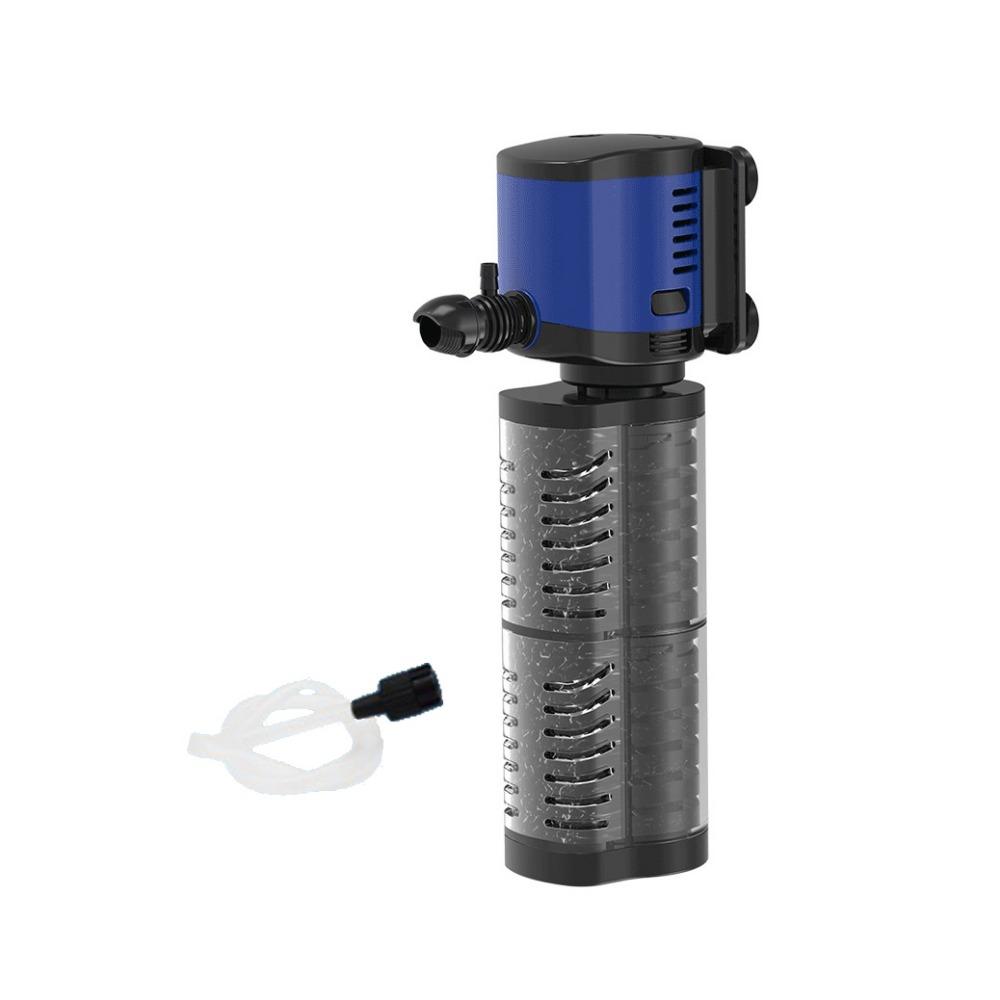 Пластиковый внутренний фильтр для аквариума 5/14/20/35 Вт погружной губчатый насос оксигенационный насос для аквариума