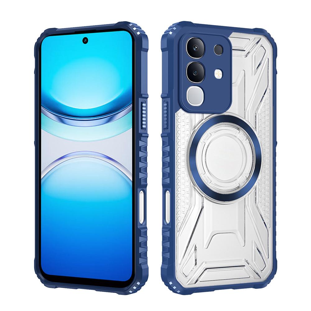KEYSION Прозрачный магнитный чехол для VIVO Y29 4G Мягкий силикон+ПК Сверхпрочный противоударный чехол-накладка на заднюю панель телефона для IQOO Z10X 5G
