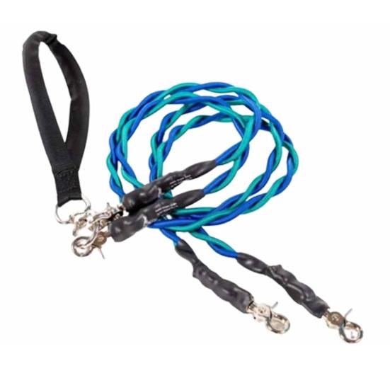 Двойной банджи-поводок для собаки, вращающийся на 360 градусов, не запутывающийся, двойной поводок для двух собак, амортизирующий банджи-поводок для прогулок и тренировок для маленьких, средних и крупных собак