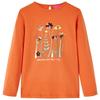 Children's Long-sleeved T-shirt with Floral Print 92-104-116-128-140 2 Colors Available