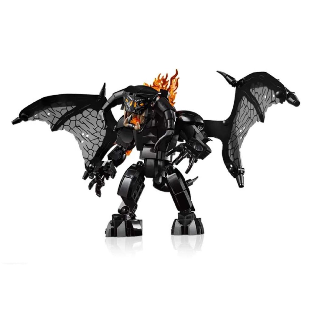 Креативный 10367 Модель Книжного уголка Балрогов Строительные блоки Креативные кирпичики Украшение для дома Игрушки для детей Рождественские подарки на день рождения