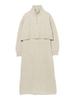 LIFE STORE by BEAMS Layered Knit Size M BMING Dress, Women's, Gray,