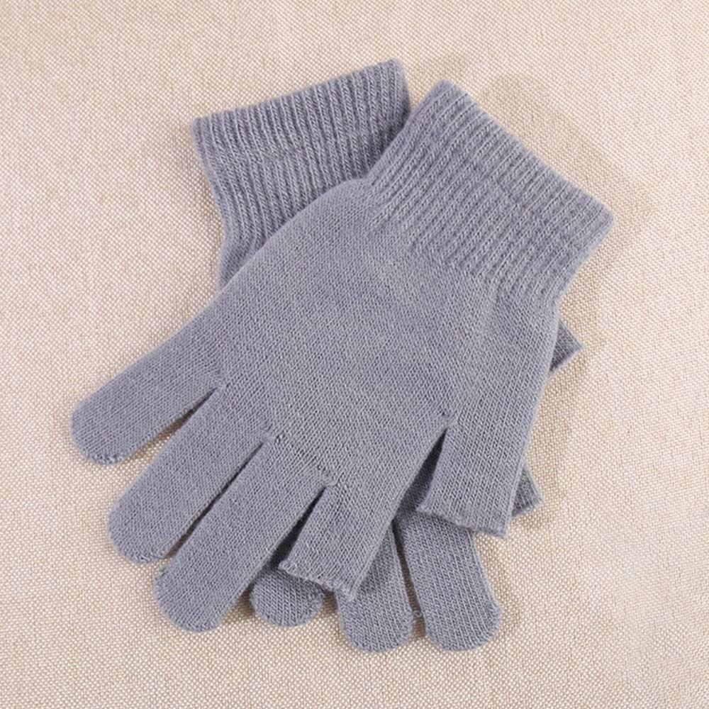 Gloves Outdoor Sport Woolen Knitting Women Gloves Thick Plush Full Finger Mittens Furry Warm Mitts