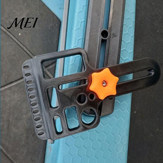 Portable Fishing Gear Rack Kayak Tool Holder, Fits Standard T-Track Kayak, Lures Tackle Organizer Hook Pliers Storage for Boat, Accessories