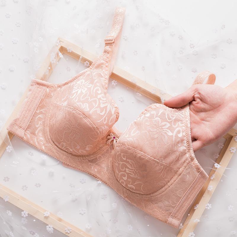 Женский кружевной бюстгальтер большого размера с сильной поддержкой, нижнее белье на косточках, мягкий, приятный для кожи топ на бретелях