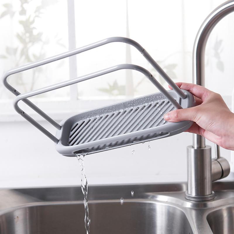 Бытовая полка для тряпок, кухонные принадлежности, столешница, дренажная стойка для чистки, стеллаж для хранения раковины, бытовая большая полка для хранения губки