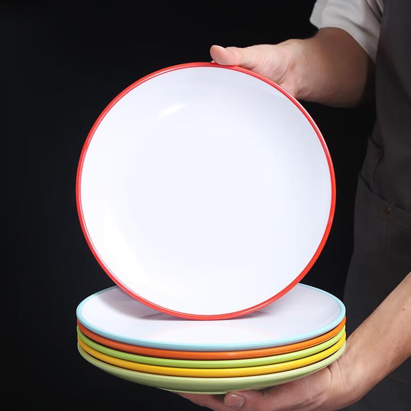 Van Gogh Collection 12-inch Avocado Round Ceramic Shallow Plates