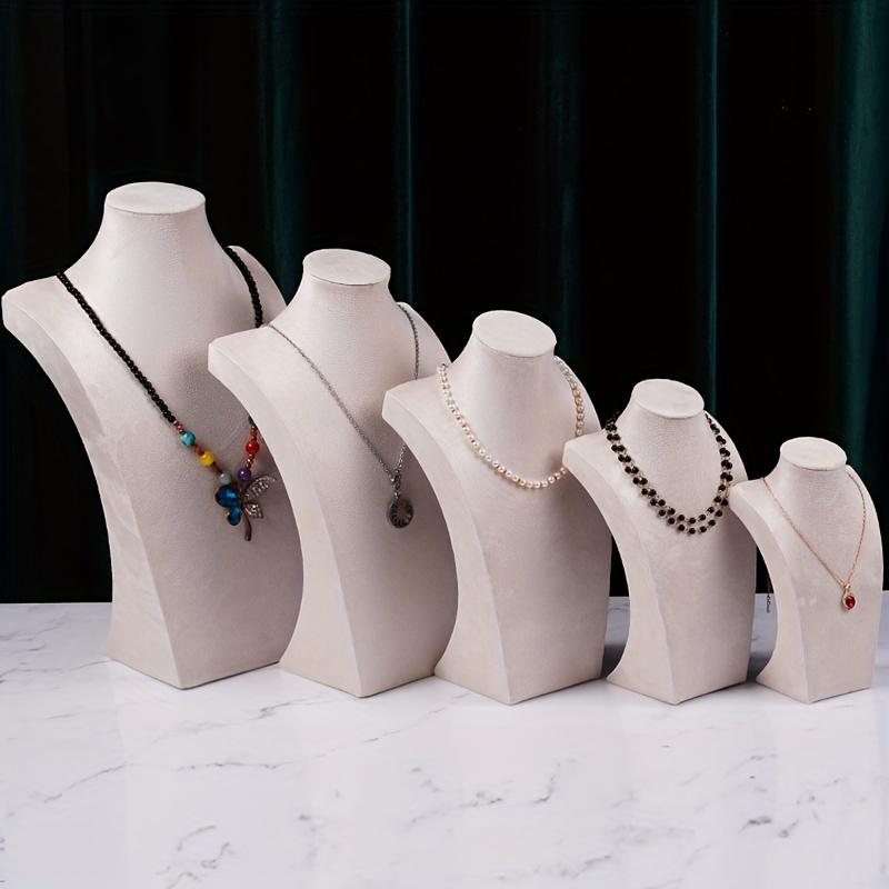 Бархатная стойка для демонстрации ювелирных изделий, стойка для демонстрации ювелирных изделий, элегантная стойка для демонстрации ожерелий, реквизит для демонстрации ювелирных изделий