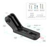Bicycle Integrated Handlebar Headlight Bracket Road Bike Light Holder Aluminum Alloy Extension Stand for Sports Camera